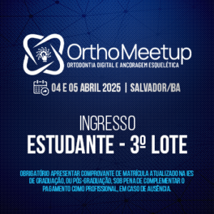 INGRESSO ESTUDANTE - 3º LOTE